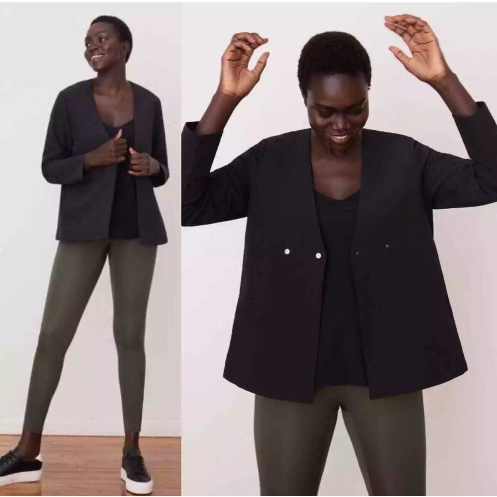 A Day Double‎ take double breasted blazer in black size Small